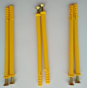 供應A級優(yōu)質(zhì)塑料膨脹釘 高強度國標塑料錨栓