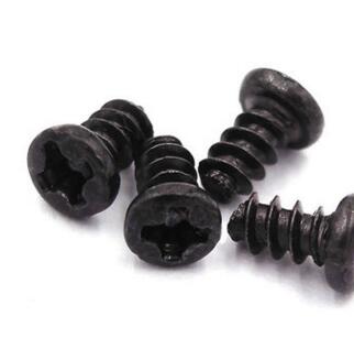 廠家直銷M1.4/1.7/2/2.6/3/4 圓頭自攻平尾螺釘 黑色十字平尾螺絲