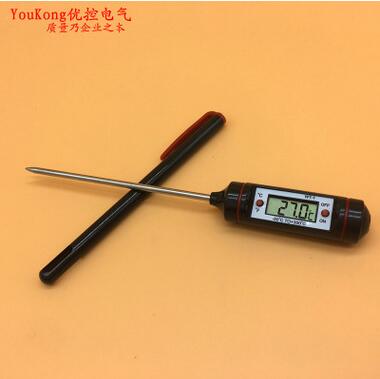 電子數(shù)顯食品食物溫度計(jì)WT-1插針燒烤烤肉牛奶牛排叉子廠家批發(fā)