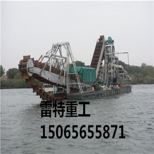 鏈斗式淘金船，大型淘金船-雷特重工廠家直銷