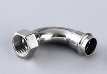 不銹鋼彎頭 加厚雙卡壓管件 無縫熱壓彎頭鋼管 廠家直銷