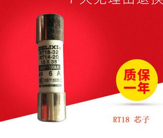 爆款特價(jià)溫州德力西 原裝熔斷器 芯子RT14 RT18 6A Φ10×38