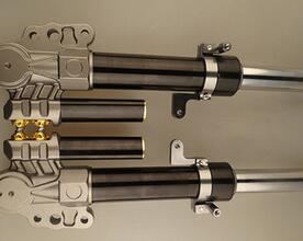 批發(fā)33芯路虎三角奶瓶可裝 三代目摩托車行走系統(tǒng)零件改裝前減震