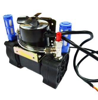 24V直流雙頭隔膜抽氣泵采樣泵 負(fù)壓泵 真空泵