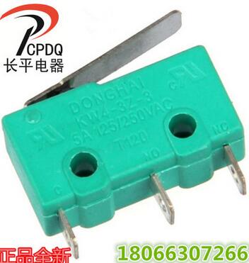 供應(yīng)UL認(rèn)證東海牌銀點帶背條小型三腳微動開關(guān)KW4-3Z-3 200只一盒