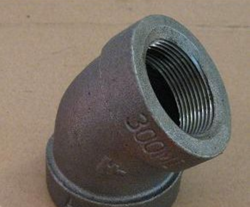 供應TFF美標出口瑪鋼管件---45度彎頭