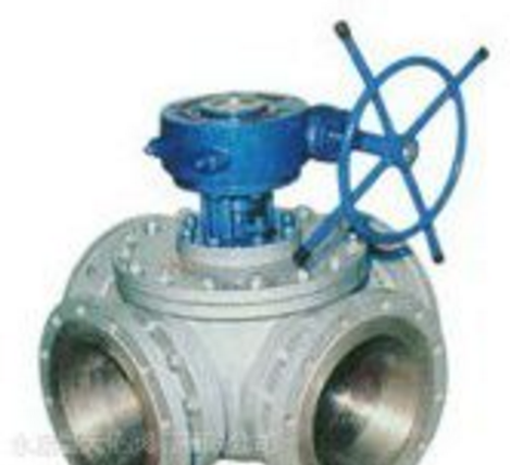 不銹鋼Q346F蝸輪四通球閥