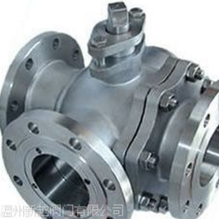 溫州新越廠家直銷Q45F三通法蘭球閥