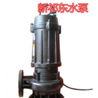 50WQ10-15-1.5立式無堵塞潛水排污泵濃漿雜質(zhì)清淤泵抽糞泵工程泥漿攪拌泵新祁東水泵