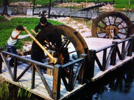 濟寧腳踏水車銷售/老牛車水車