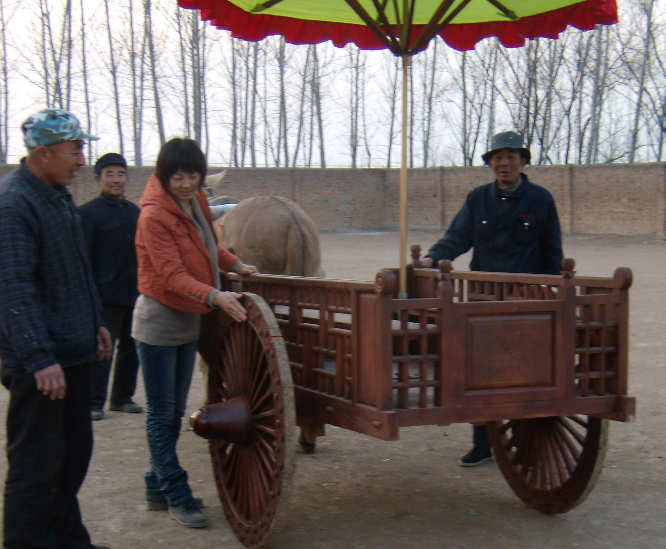 木制馬車代理/老年車水車