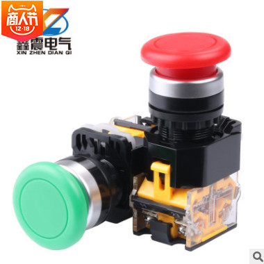 ?自復(fù)位按鈕開(kāi)關(guān) LA38-11M 蘑菇頭按鈕Ф22MM 一開(kāi)一閉