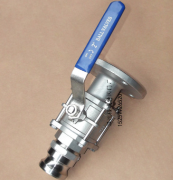 球閥帶快速接頭 316L 不銹鋼一端法蘭一端快速接頭球閥