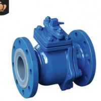 Q41F46-16C 鑄鋼襯四氟法蘭球閥 耐腐耐酸堿鑄鋼法蘭全襯氟球閥