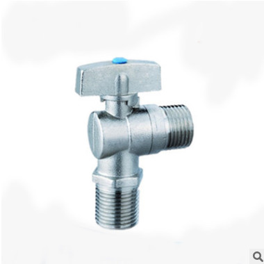 【順?biāo)磕槺P廚房冷熱水通用三角閥 黃銅球芯角閥 家裝黃銅止水閥