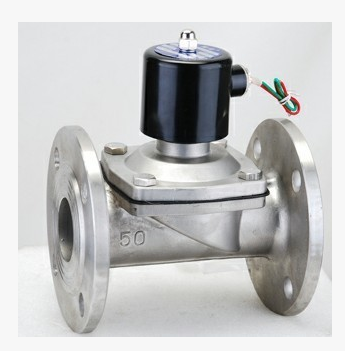 2寸 DN50 不銹鋼法蘭電磁閥 2W-500-50BF AC220V 廠家直銷