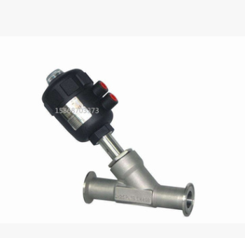 氣動角座閥 塑料頭不銹鋼快裝式氣動角座閥/聚酰胺氣缸焊接角座閥