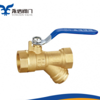 廠家直銷批發(fā)黃銅過濾器球閥 過濾器球閥 YX6300