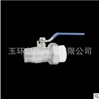 廠家供應(yīng)直柄黃銅內(nèi)外絲螺紋雙活接高壓高溫玉環(huán)手動直通式球閥