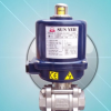 臺灣SUNYEH電動球閥，三片式不銹鋼電動V型球閥，電動閥