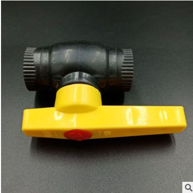 pe全塑平口球閥 開關(guān)塑料給水鋼芯閥門 水暖管件 HDPE鋼芯球閥