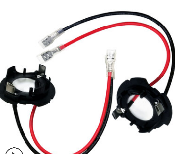 LED車燈底座LED底座改裝高爾夫5燈座H7車燈座廠家直供