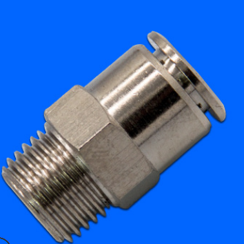 氣動(dòng)接頭 廠家直銷SCR-PC全金屬銅鍍鎳 螺紋直通式PC系列金屬接頭