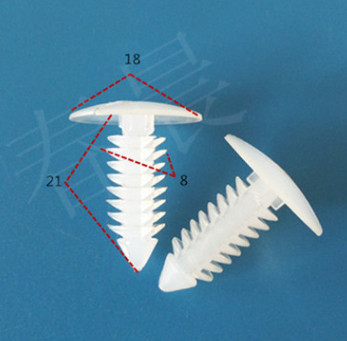 汽車(chē)塑料塑膠鉚釘固定卡扣塑料鉚釘?shù)勾唐?chē)配件