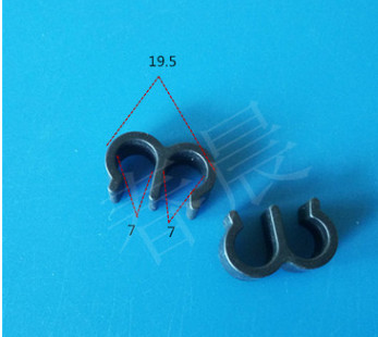 供應(yīng)通用線(xiàn)束固定夾 尼龍塑料卡扣 2孔管束定位卡子卡扣