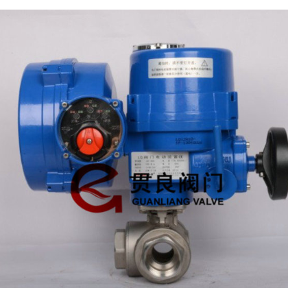電動三通內螺紋球閥，電動球閥