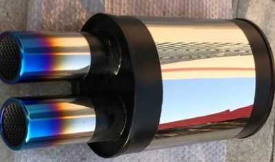 廠家直銷高質(zhì)量汽車消音器 不銹鋼排氣管改裝直排排氣消音器 修改