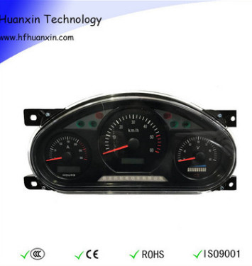 72V電動(dòng)車配件 半橢圓組合式儀表盤 用于觀光車巡邏車 廠家直銷