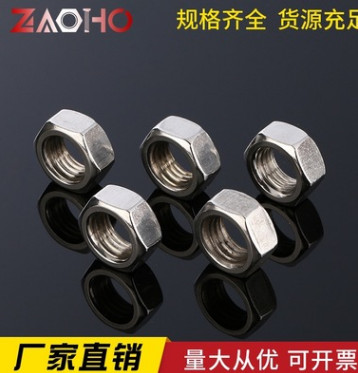 廠家直銷 M16國標高強度內六角螺母 不銹鋼鍍鋅加厚六角螺母定制