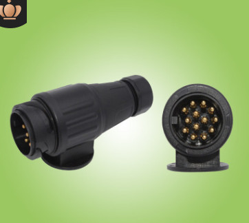 8101.118A拖車插頭歐規(guī)拖車13芯插頭插座 歐式13芯插座連接器