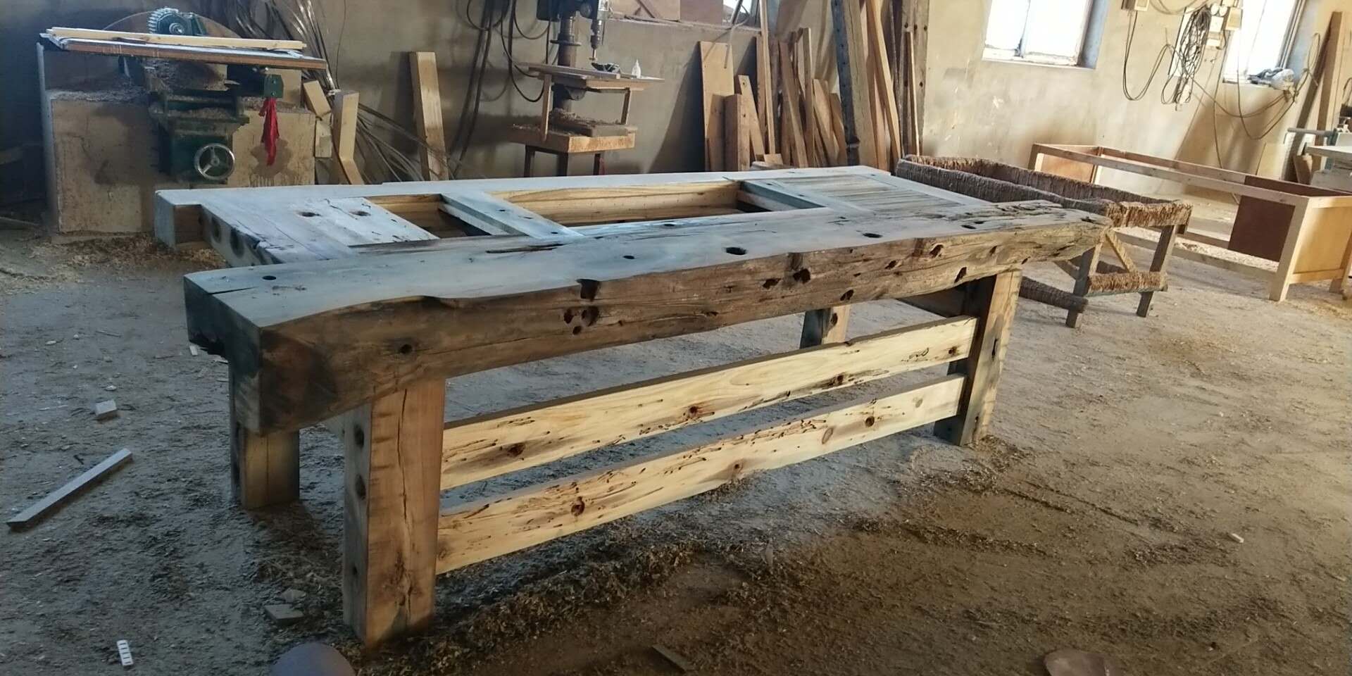 鄂爾多斯老船木茶臺-萬福-鄂爾多斯老船木茶臺定制