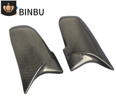 適用寶馬1234M2F30 320 330liM改裝M3碳纖維后視鏡殼牛角AN款罩蓋