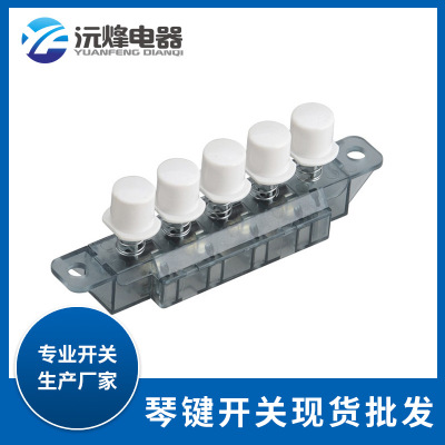 廣東廠家果汁機琴鍵開關(guān)四位YQ01-4L16R/Y04開關(guān)按鍵帽攪拌機