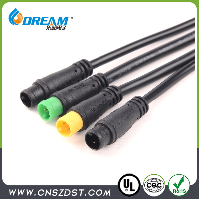 IP65 2針防水電池電機連接器 傳感器接頭 電動自行車防水插頭