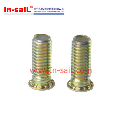 不銹鋼壓鉚螺絲，F(xiàn)HL FHLS-M4-16 鈑金沖壓螺絲，鋼板鉚入螺栓