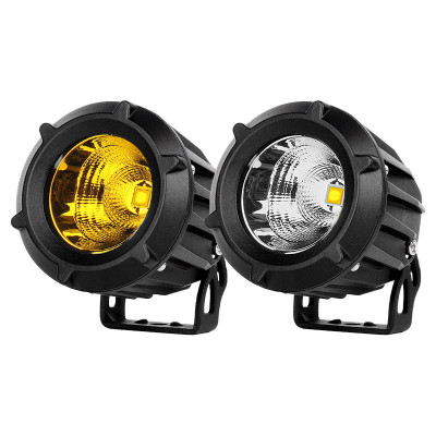 汽車射燈LED貨車改裝大燈12v防水強光燈超亮開道爆閃燈鋪路燈外置