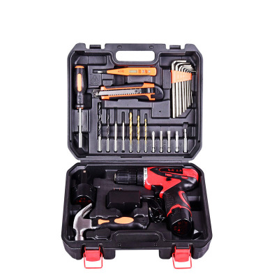 多功能車載五金工具 帶榔頭組合工具套裝木工電工禮品組合工具箱