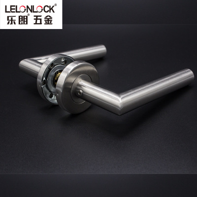 室內(nèi)門鎖不銹鋼執(zhí)手分體鎖把手家居辦公門用工程配套五金