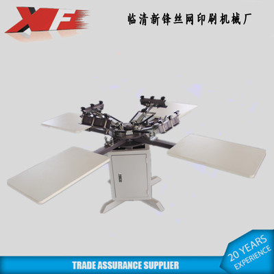 新鋒/廠家直銷 小型多色精密套色布料 裁片手動絲網(wǎng)印花機(jī)