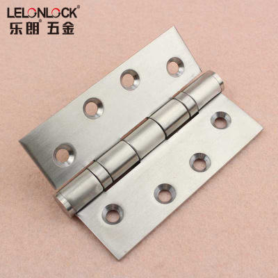 廠家直銷不銹鋼304平開(kāi)4*3*3弧形孔合頁(yè)靜音門鉸鏈防火門五金配件