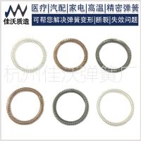 定做橢圓彈簧圈斜形焊接彈簧觸指蘇州常州昆山鈹青銅不銹鋼彈簧