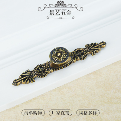 廠家批發(fā) 歐式短條青古拉手 櫥柜古銅單孔長(zhǎng)條拉手 抽屜衣柜把手