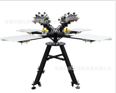 廠家直銷 手動(dòng)平面絲印機(jī)4色印花機(jī)小型經(jīng)濟(jì)耐用服裝印花機(jī)