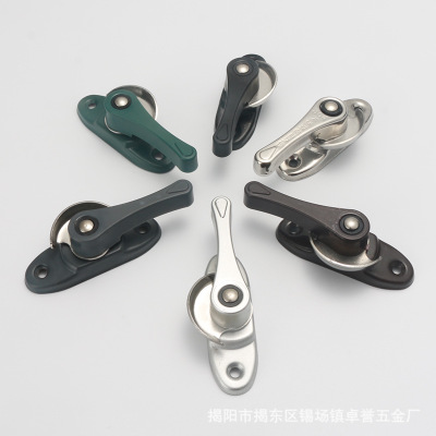 塑鋼窗月牙鎖 廠家直銷不銹鋼鉤鎖推拉門窗窗鎖月牙鎖 鋁合金窗扣
