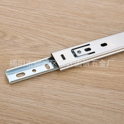 GX-2708#27mm寬度兩折鋼珠滑軌 小巧玲瓏迷你導(dǎo)軌電腦桌抽屜滑軌