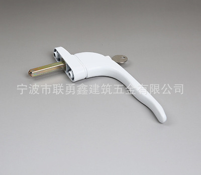 廠家直銷 帶鑰匙外開窗把手 平開窗 外開15號帶鈕（帶鎖）執(zhí)手